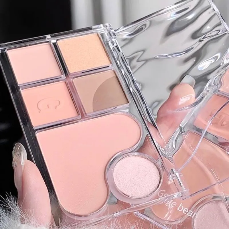 Gege Bear 6 Shade Eyeshadow Palette 01 Apricot Mood 12.5g